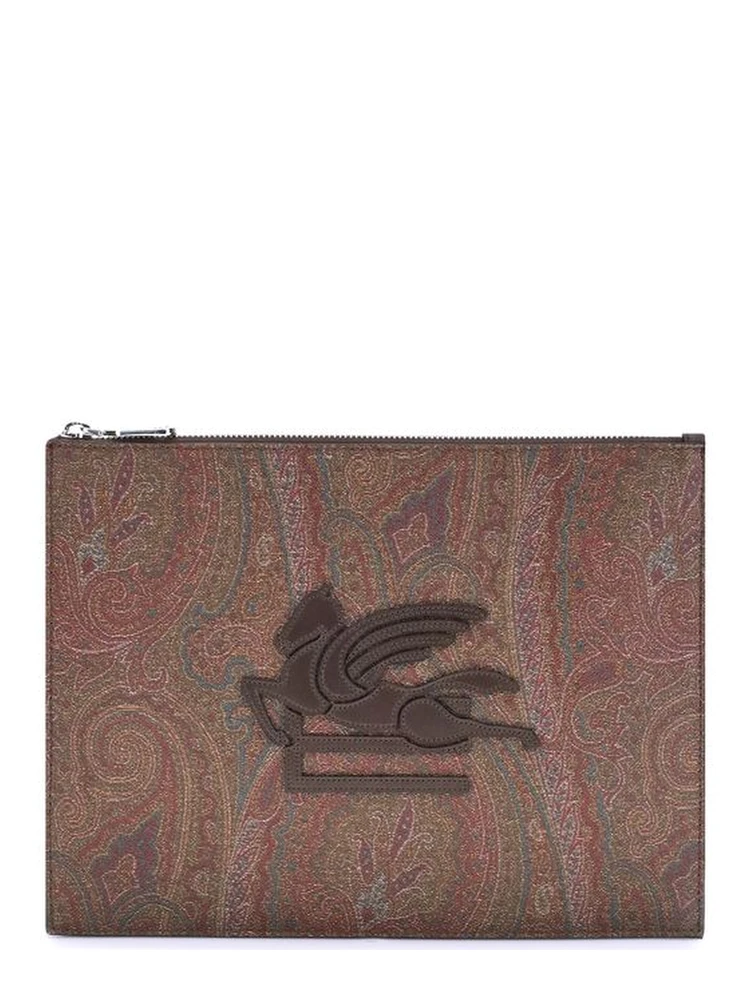 Multicolor Cotton Clutch Bag