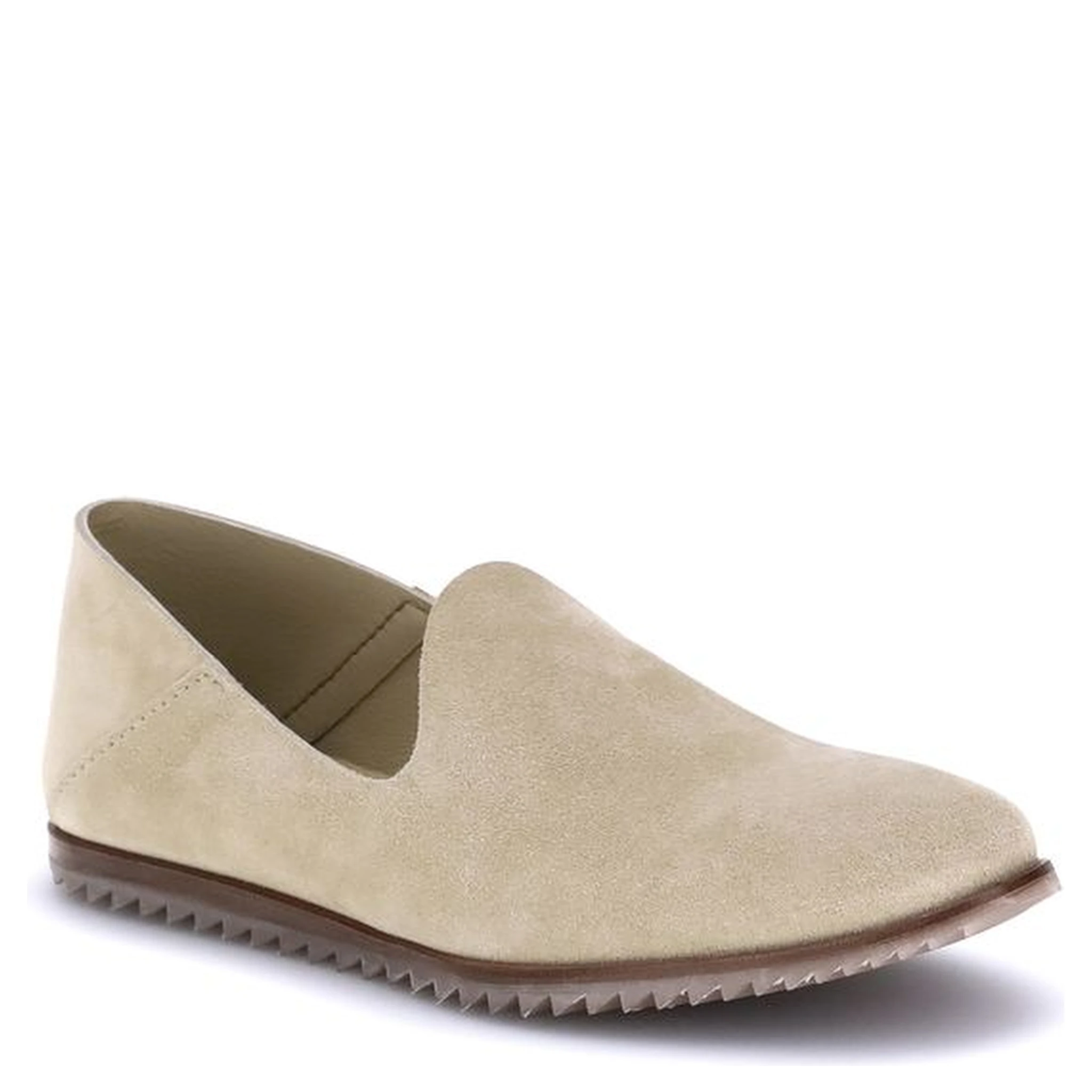 Beige Calf Leather Bos Taurus Slip-On Loafers