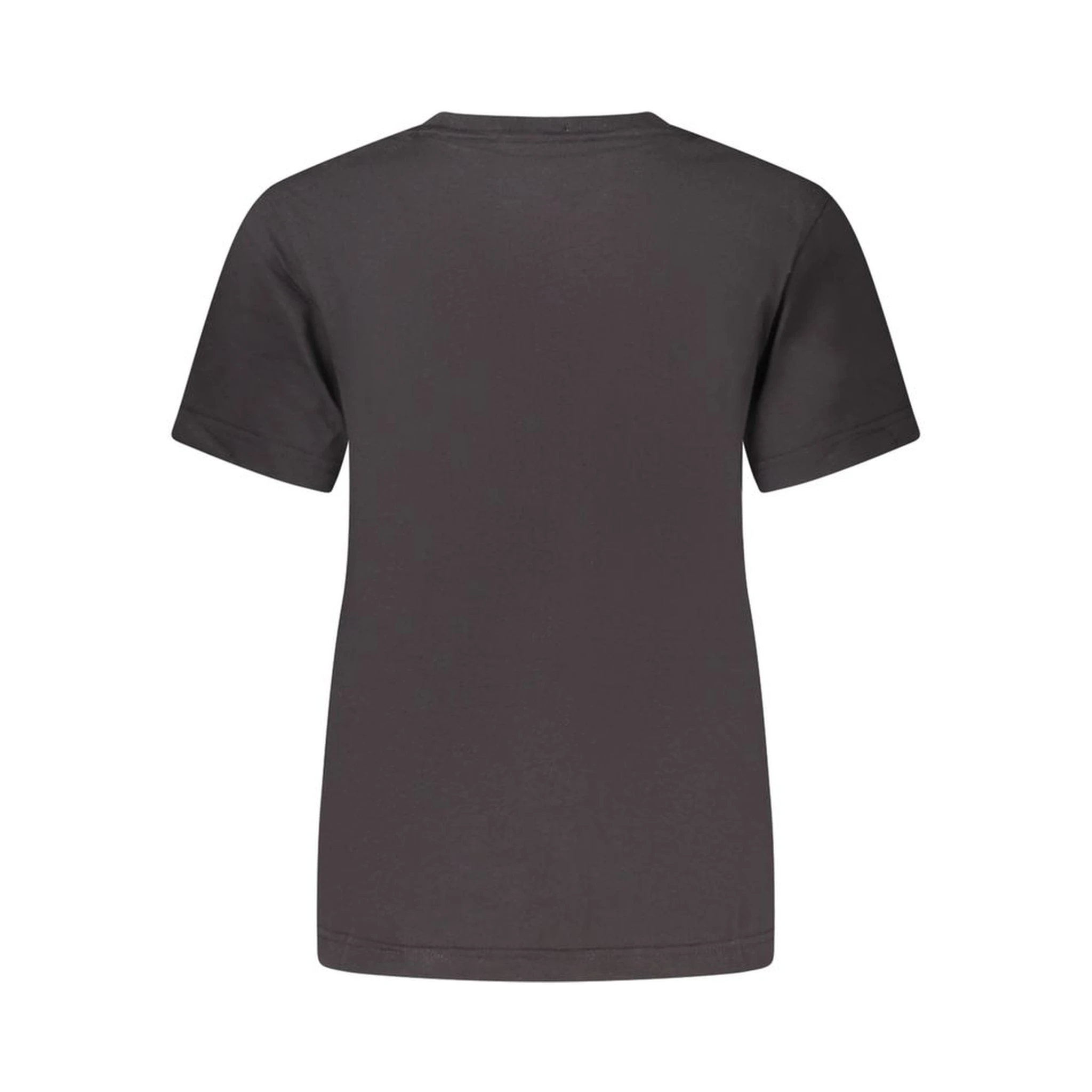 Black Cotton Women T-Shirt