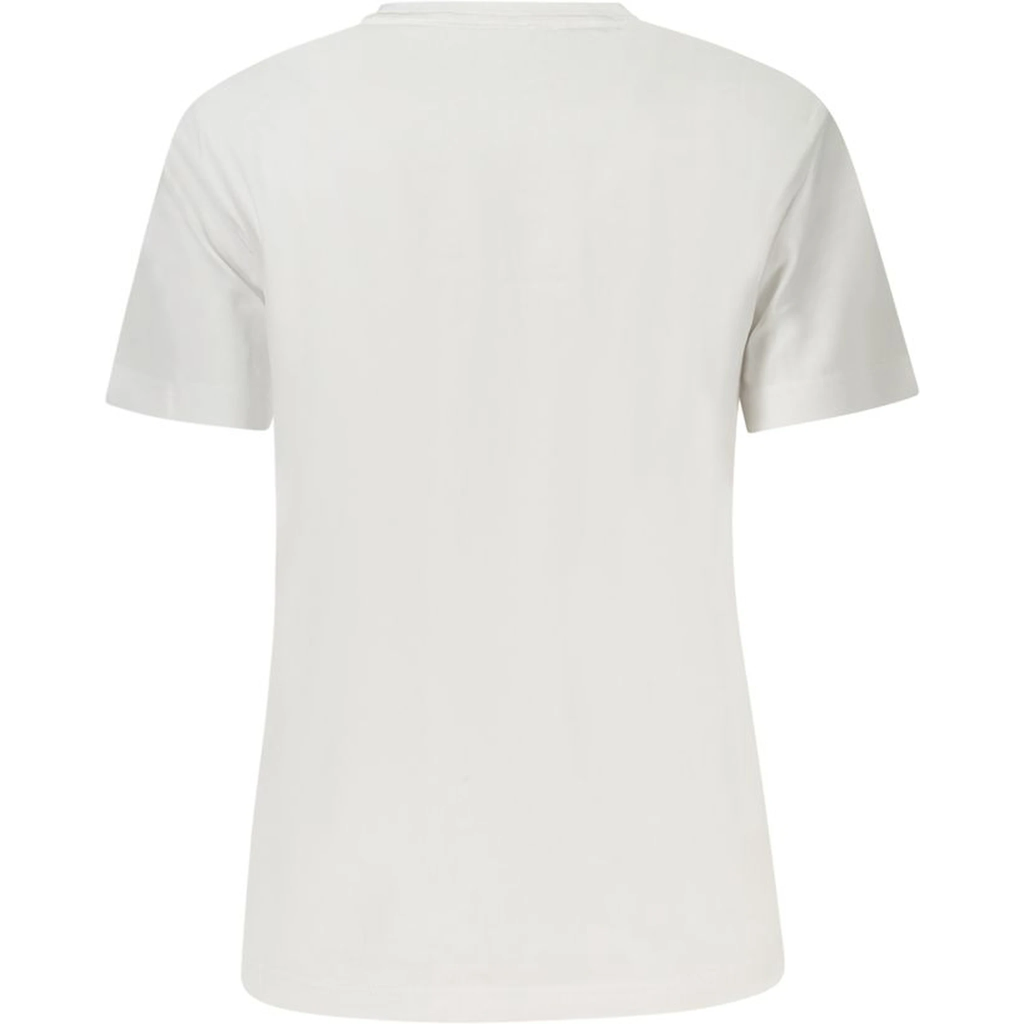 White Cotton Women T-Shirt