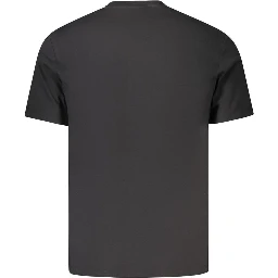 Black Cotton Men T-Shirt