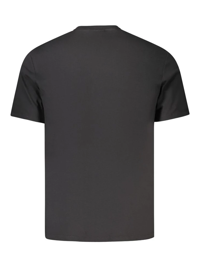 Black Cotton Men T-Shirt