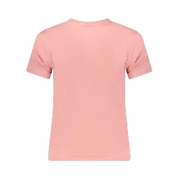 Pink Cotton Women T-Shirt