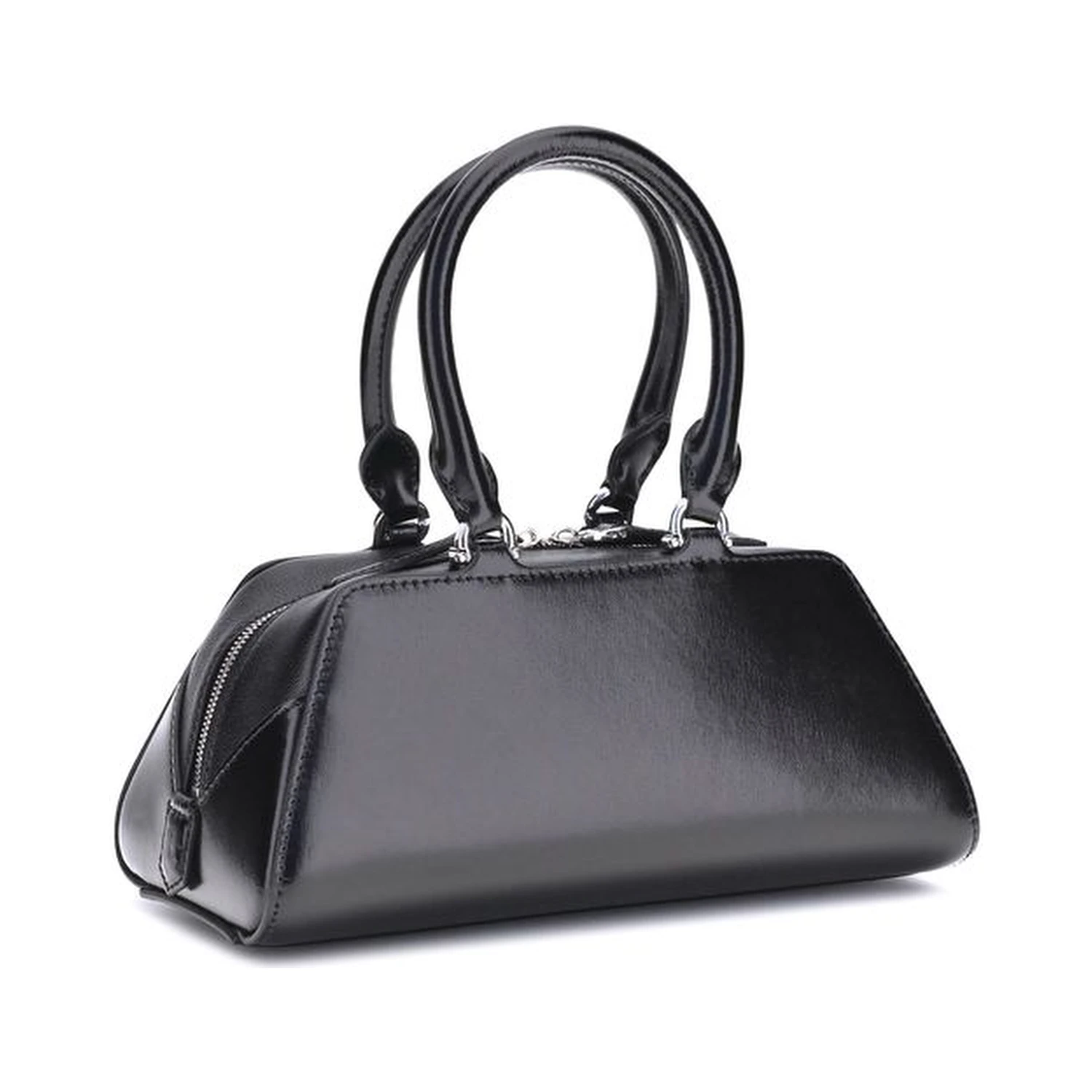 Black Calf Leather Bos Taurus Handbag
