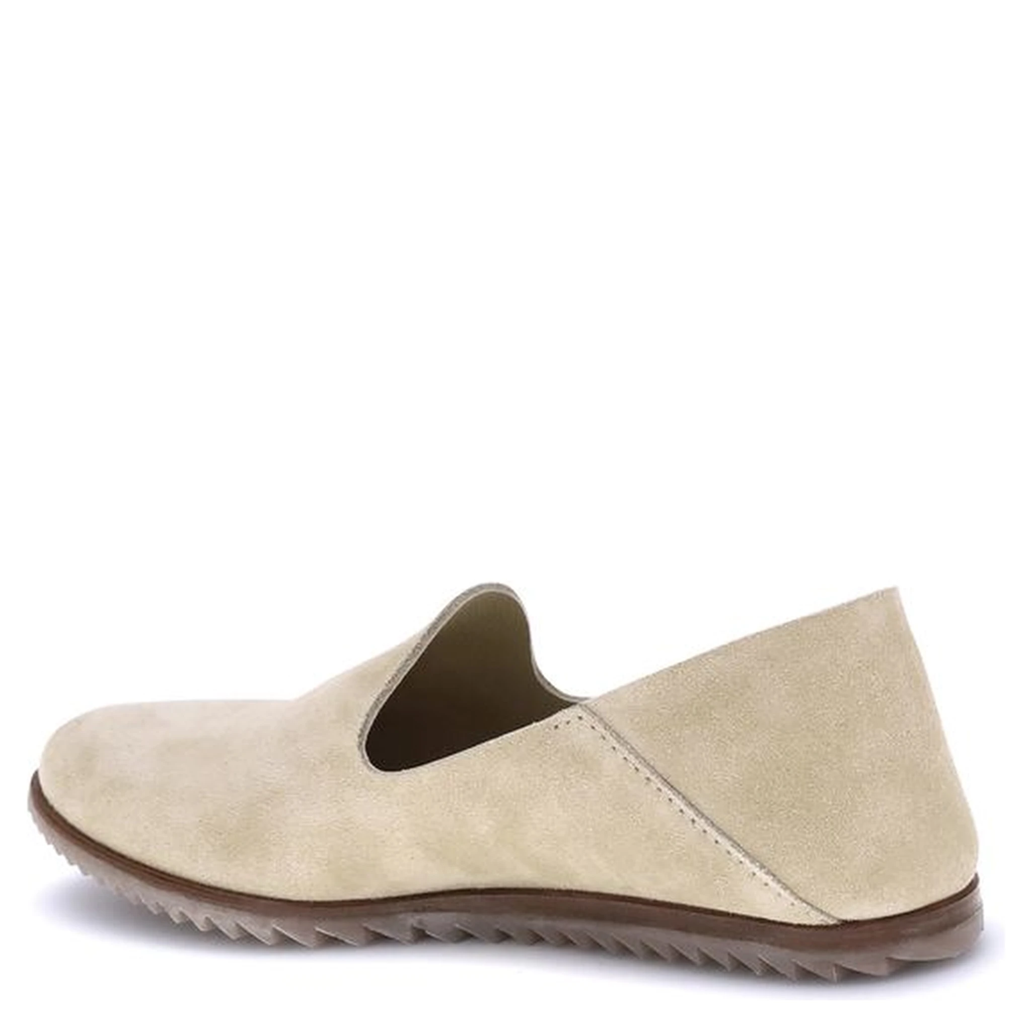 Beige Calf Leather Bos Taurus Slip-On Loafers