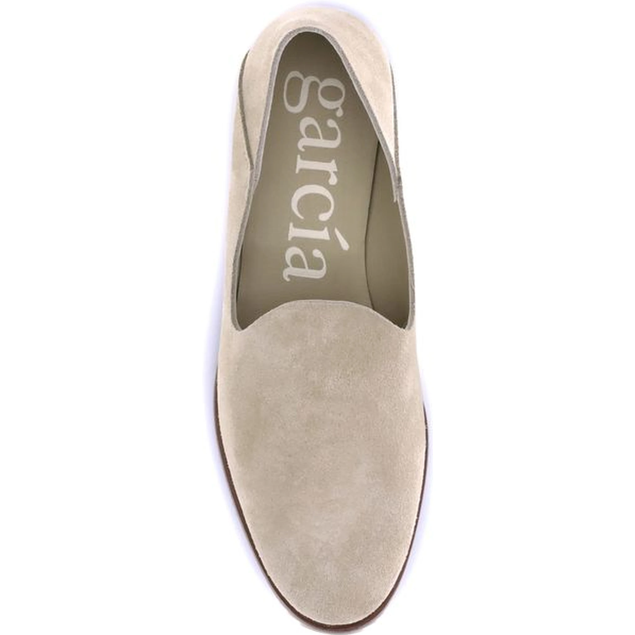 Beige Calf Leather Bos Taurus Slip-On Loafers