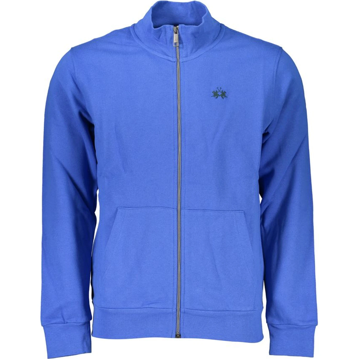Blue Cotton Men Sweater