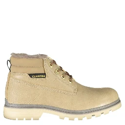 Beige Polyester Women Boot