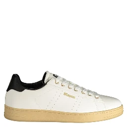 White Polyester Sneaker