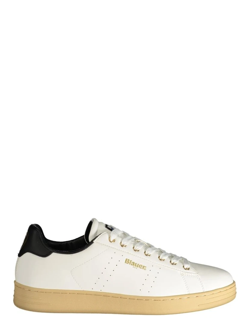 White Polyester Sneaker