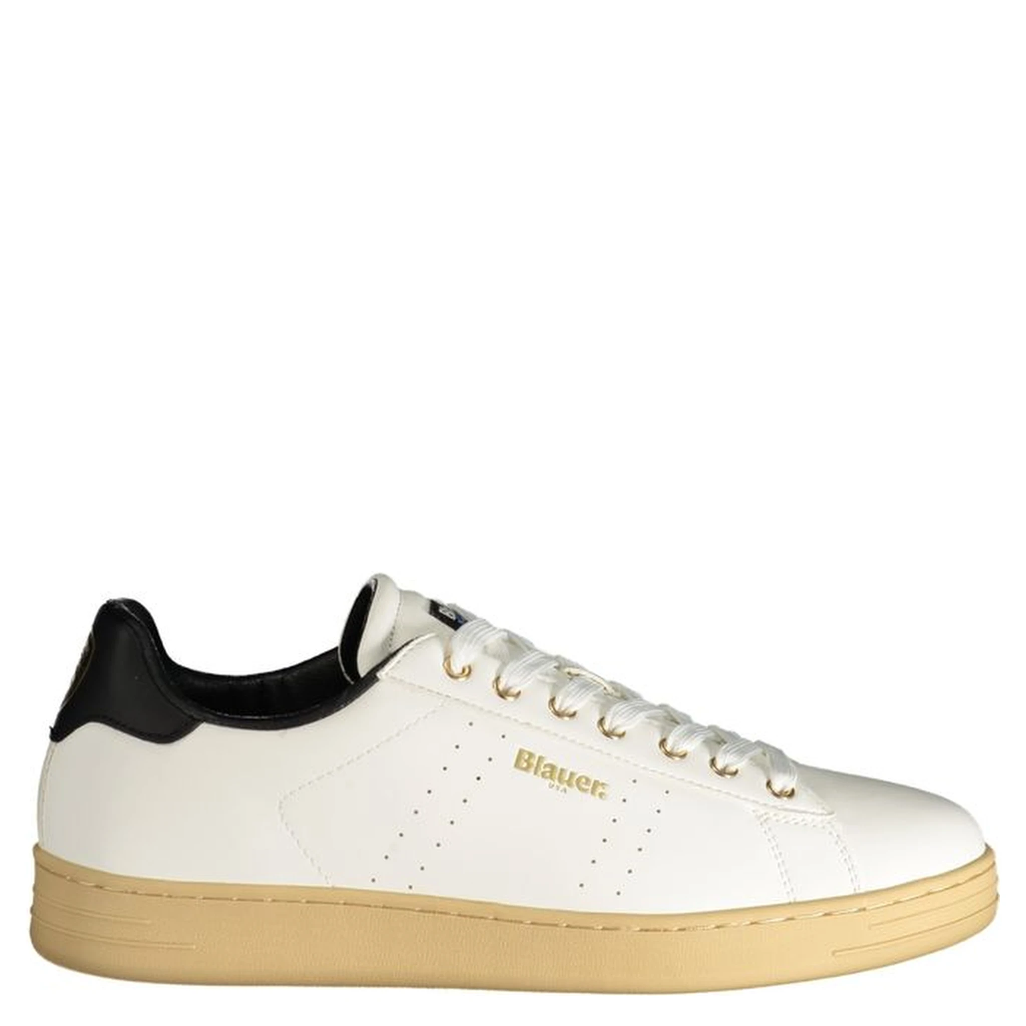 White Polyester Sneaker