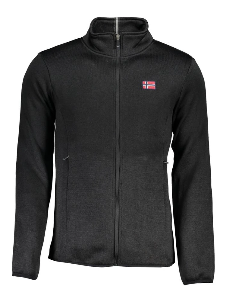 Black Polyester Sweatshirt