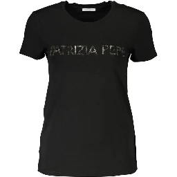 Black Organic Cotton Women T-Shirt