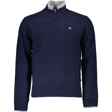 Blue Fabric Sweater