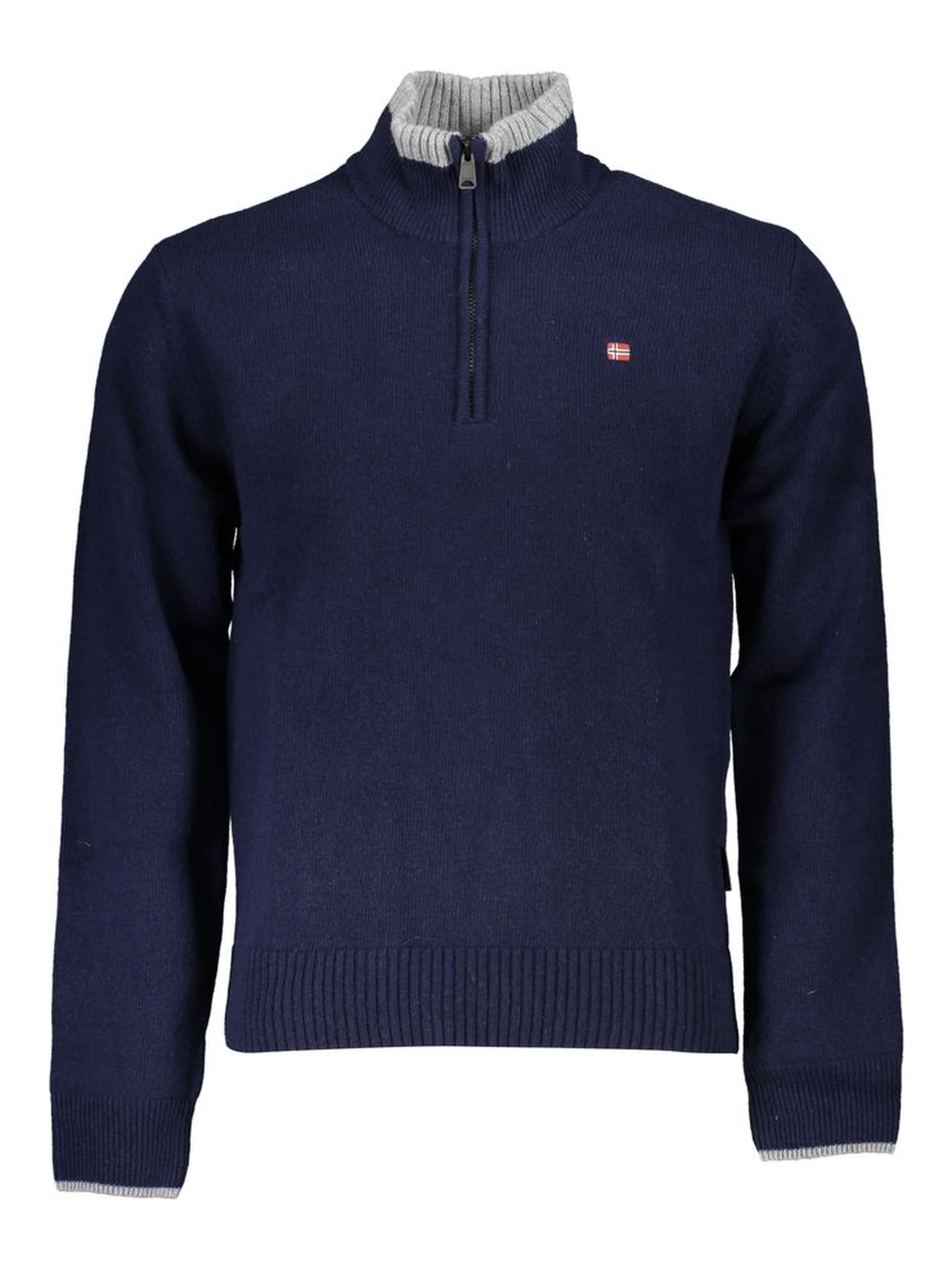 Blue Fabric Sweater