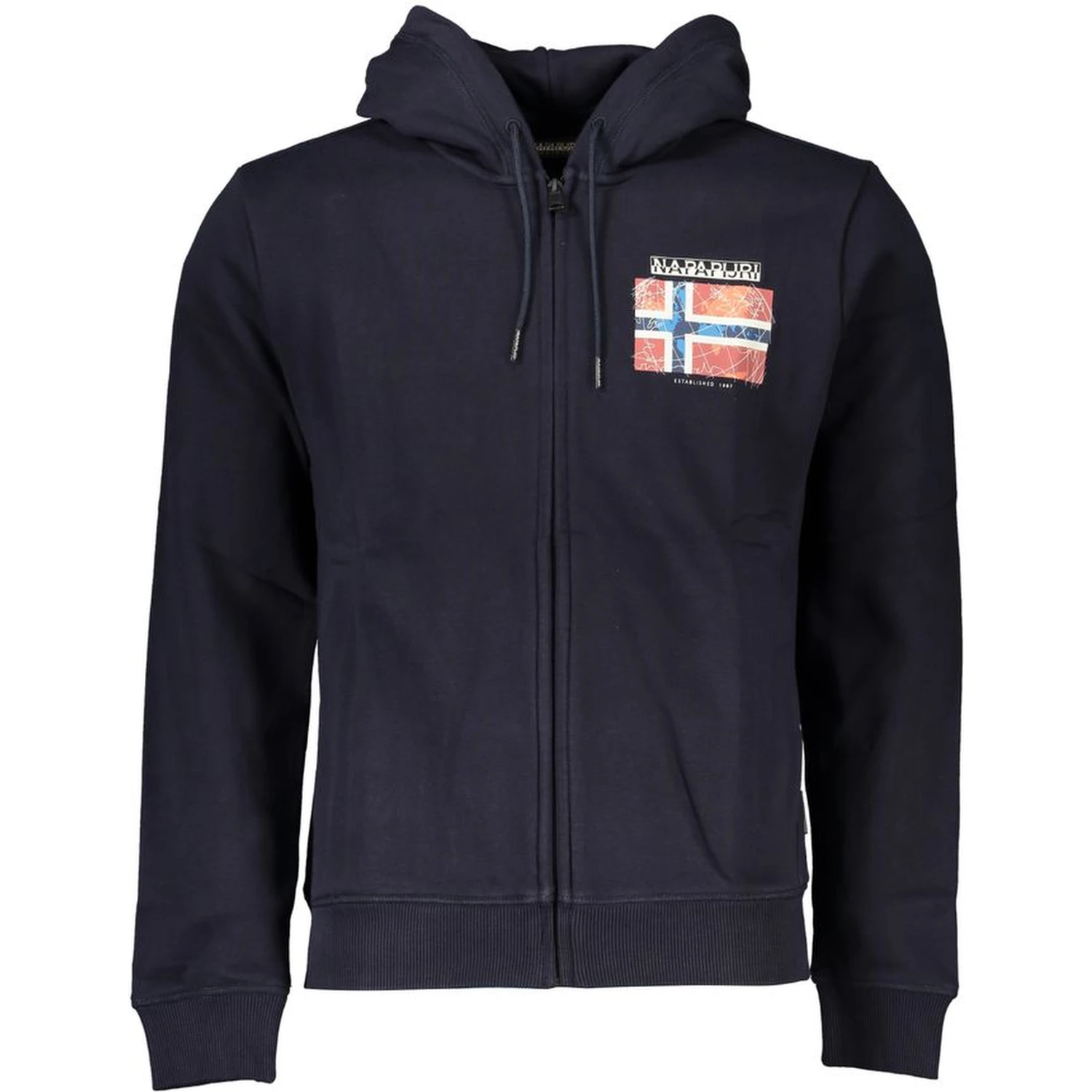 Blue Cotton Men Sweatshirt