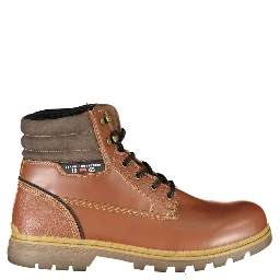 Brown Polyester Ankle