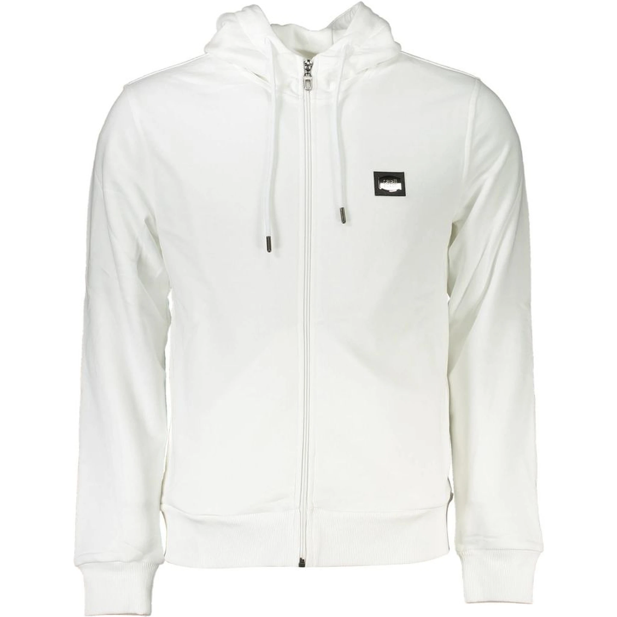 White Cotton Men's Hooded Sweater