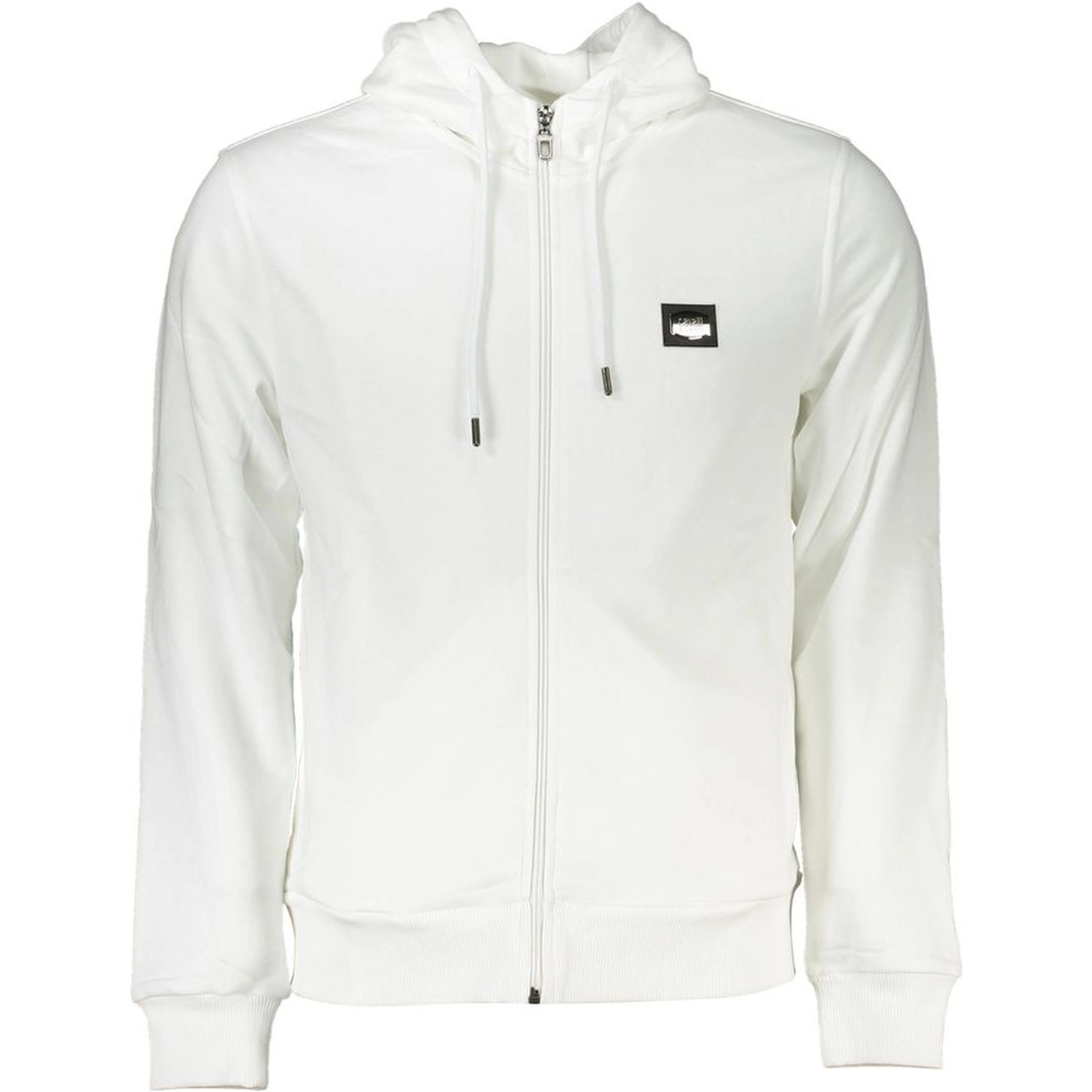 White Cotton Men's Hooded Sweater