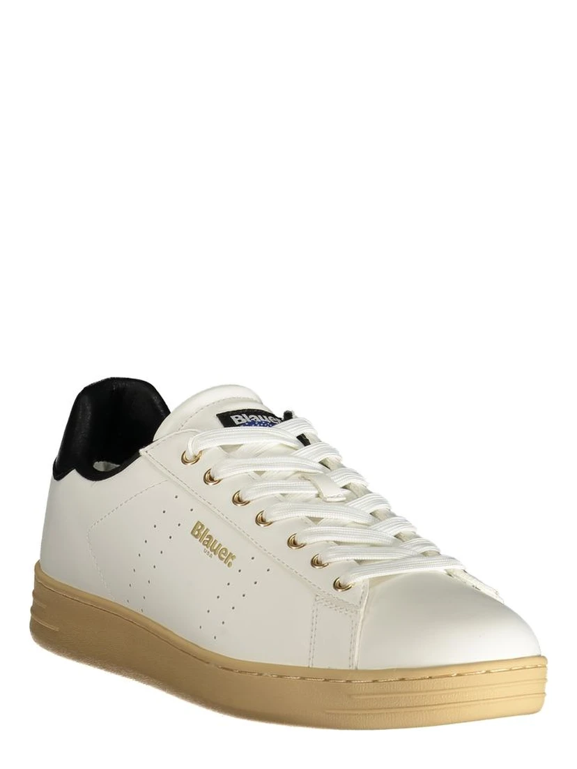 White Polyester Sneaker