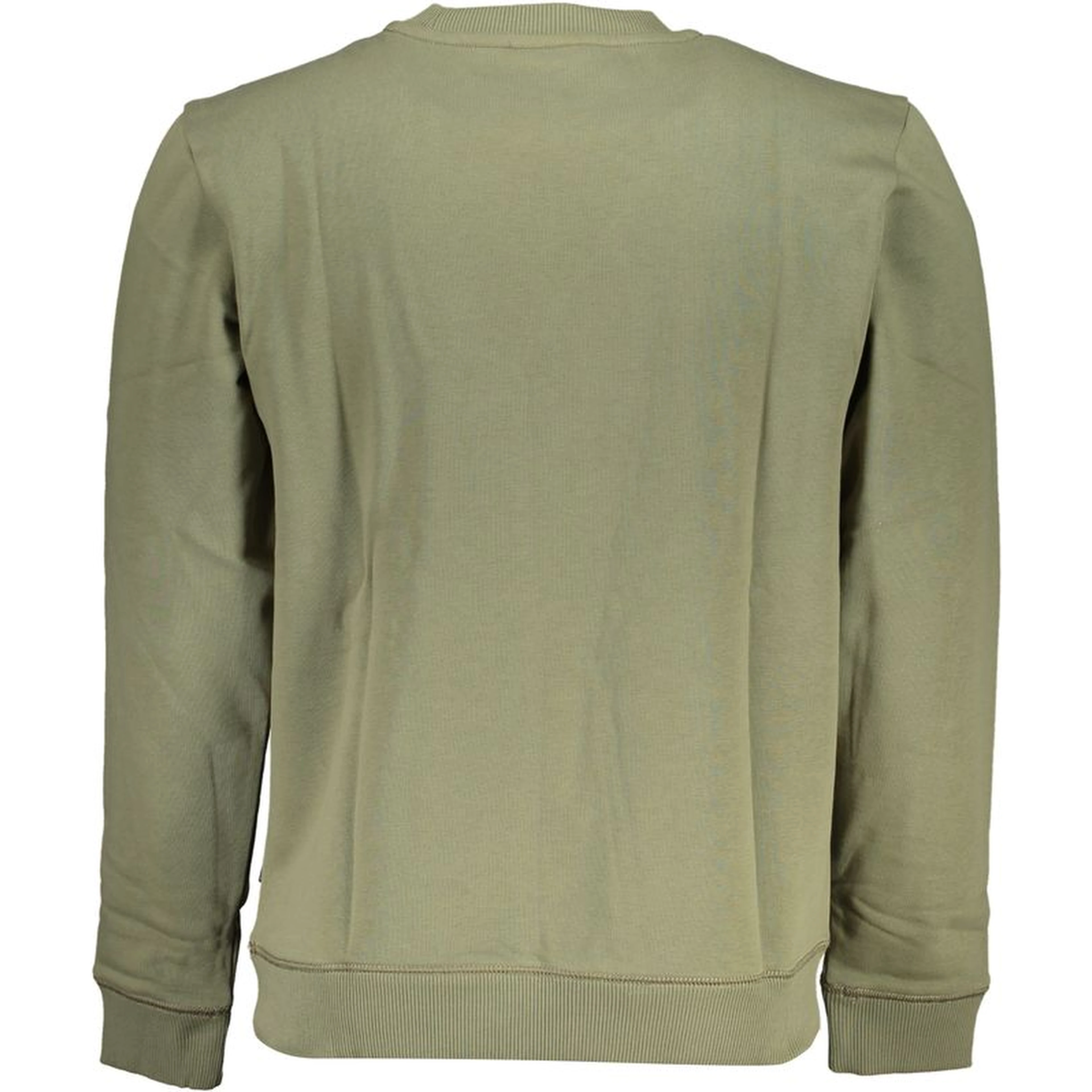 Green Cotton Men Sweater