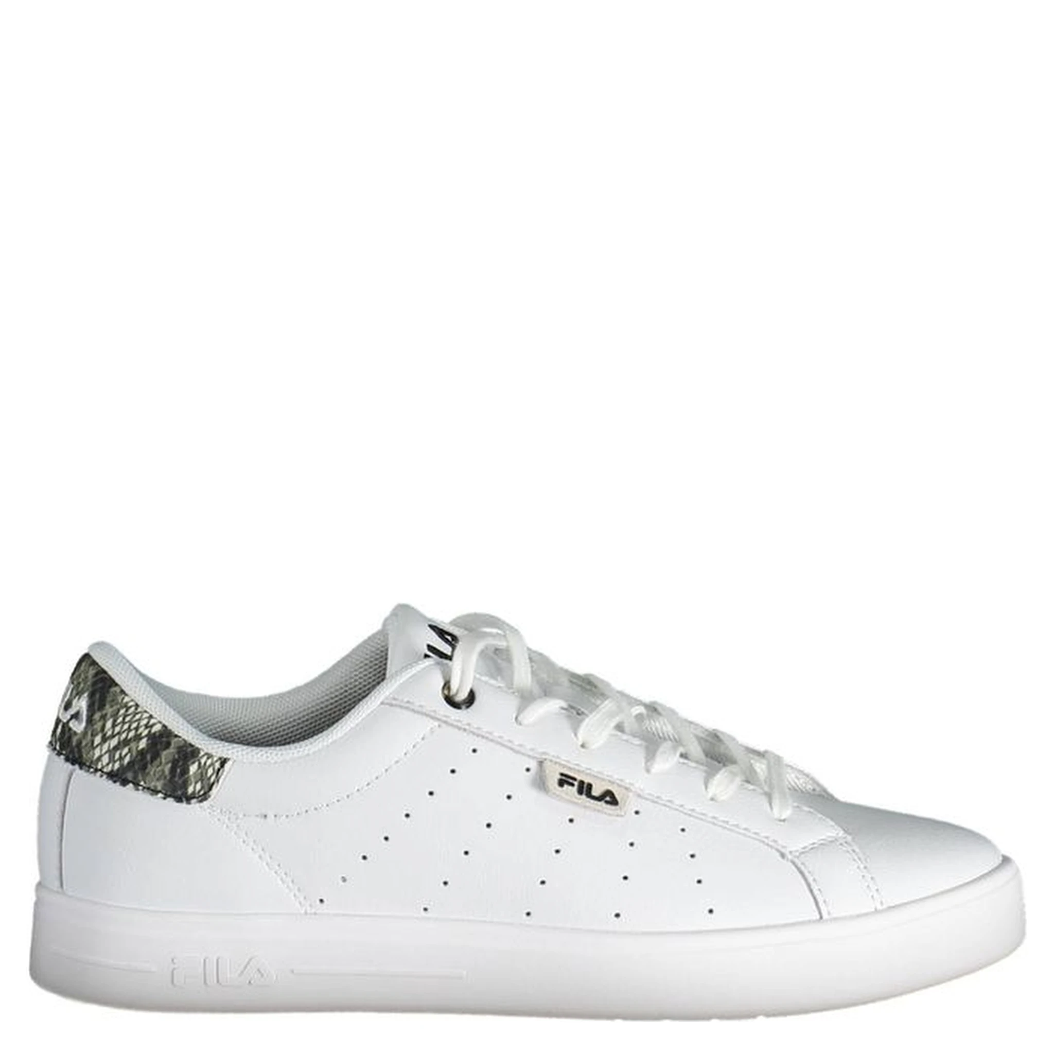 حذاء رياضي أبيض من البوليستر