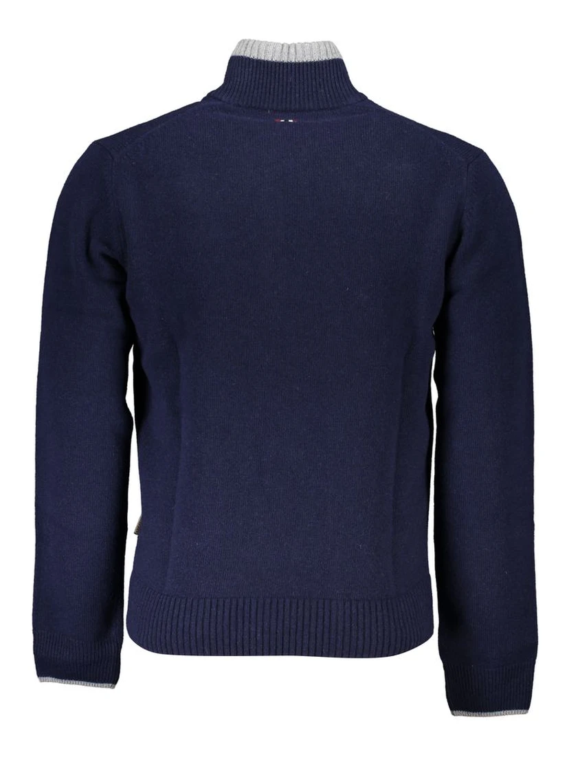 Blue Fabric Sweater