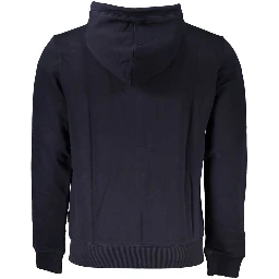 Blue Cotton Men Sweatshirt