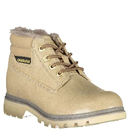 Beige Polyester Women Boot