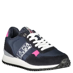 Blue Polyester Sneaker