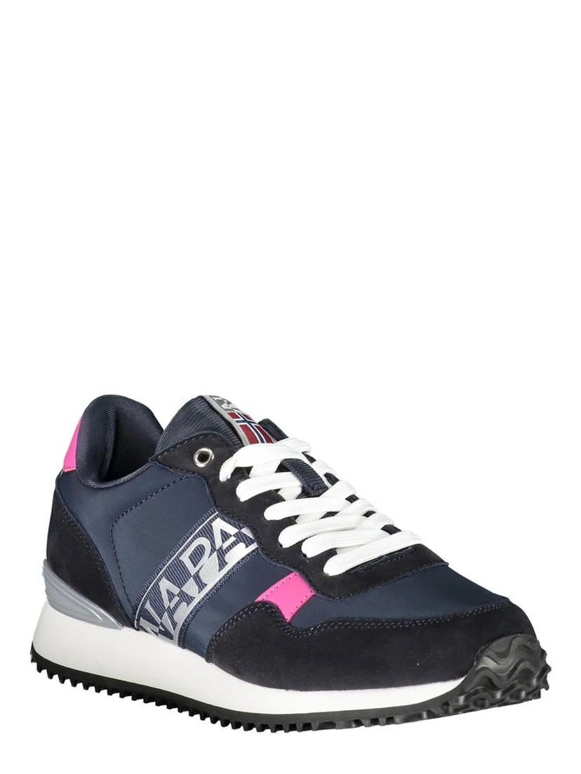 Blue Polyester Sneaker