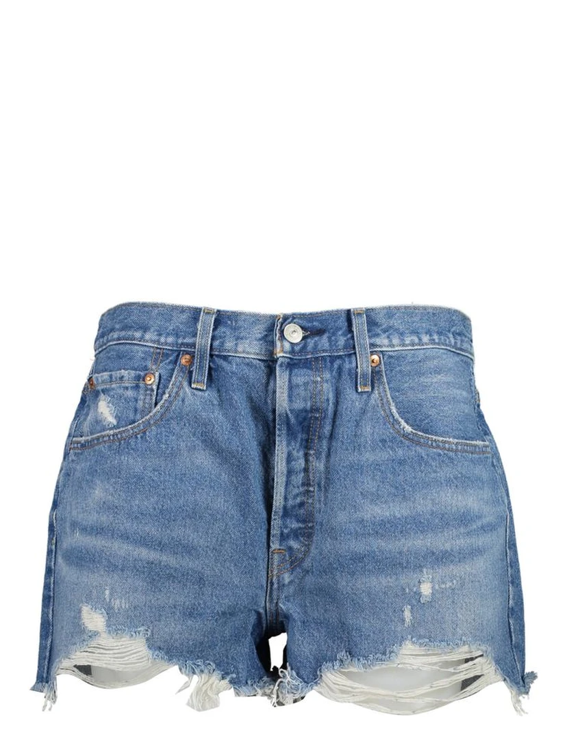 Blue Cotton Women Jeans