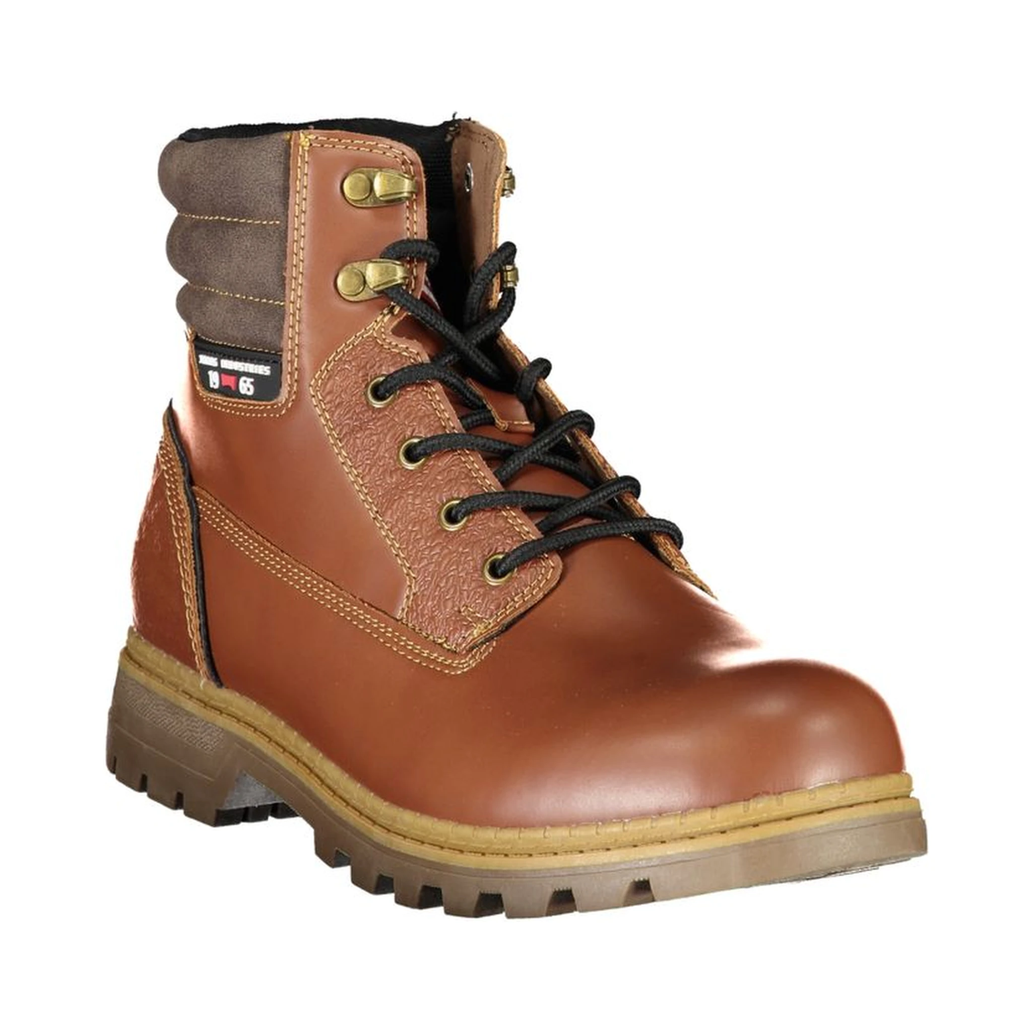 Brown Polyester Ankle