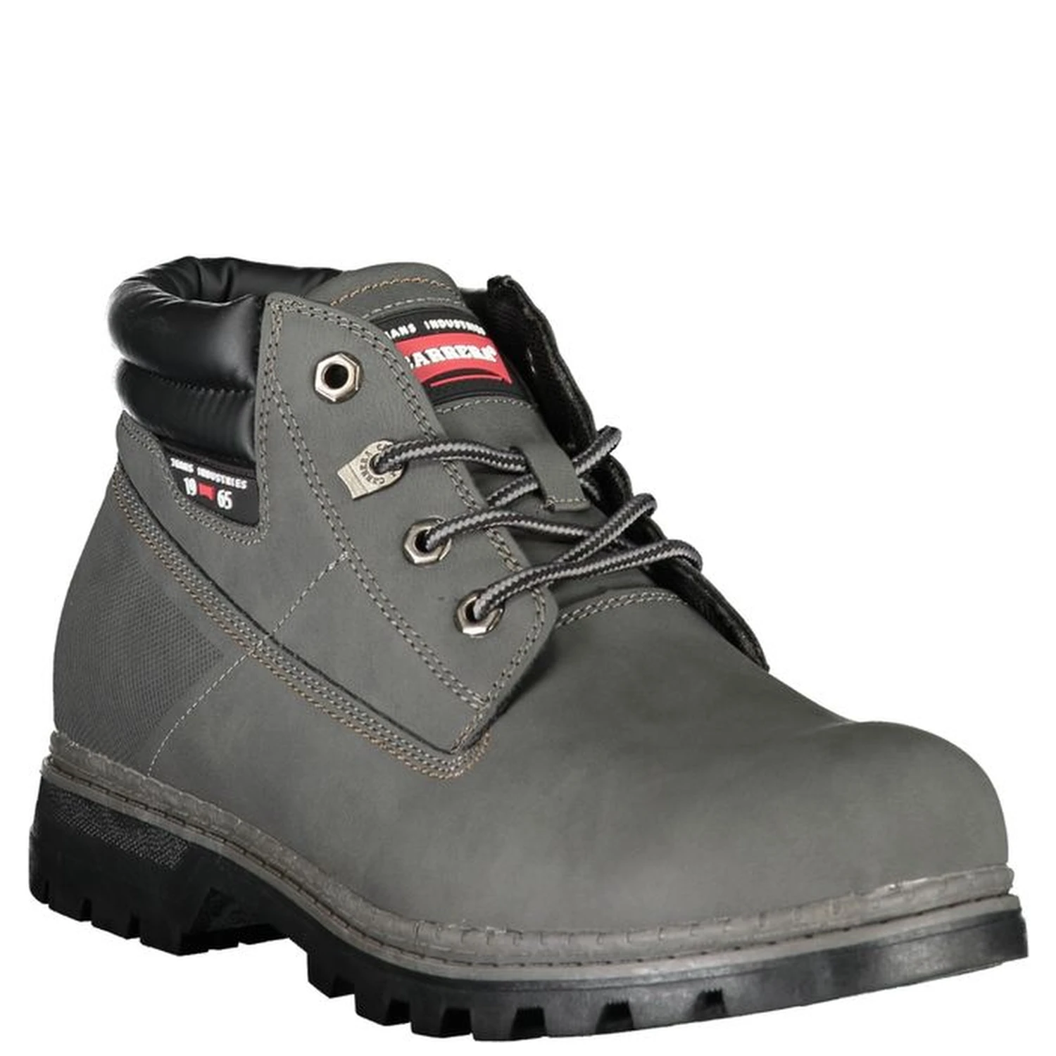 Gray Polyester Mens Boot