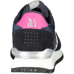 Blue Polyester Sneaker