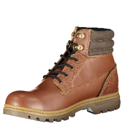 Brown Polyester Ankle