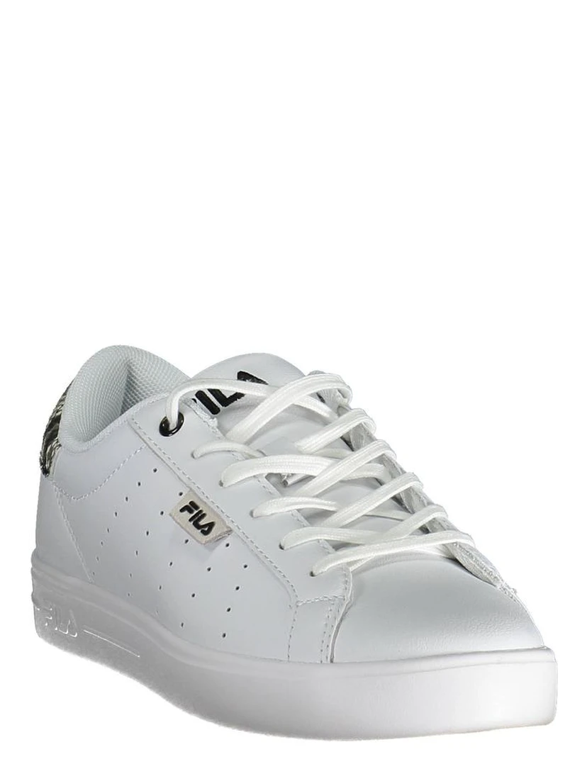 حذاء رياضي أبيض من البوليستر