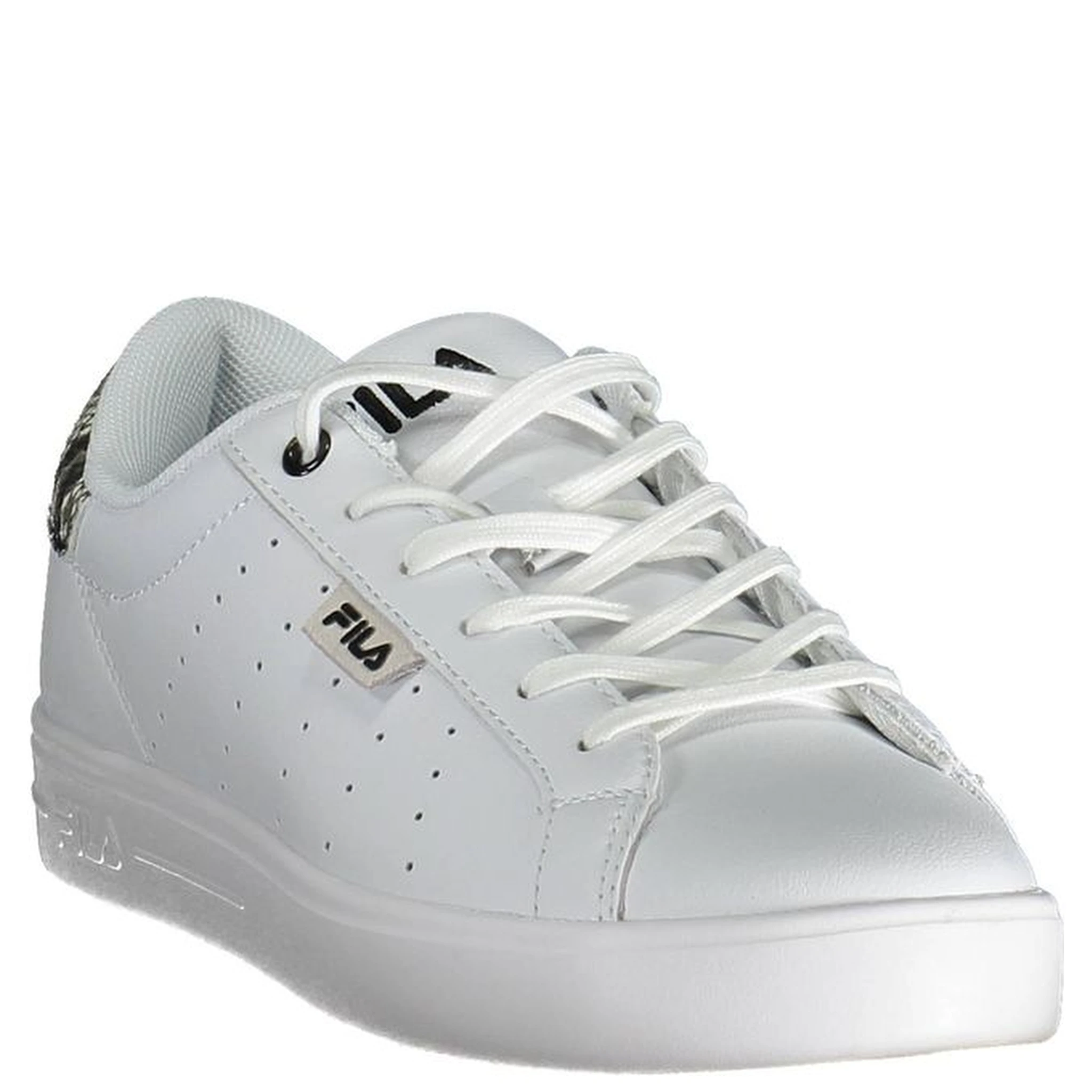 حذاء رياضي أبيض من البوليستر