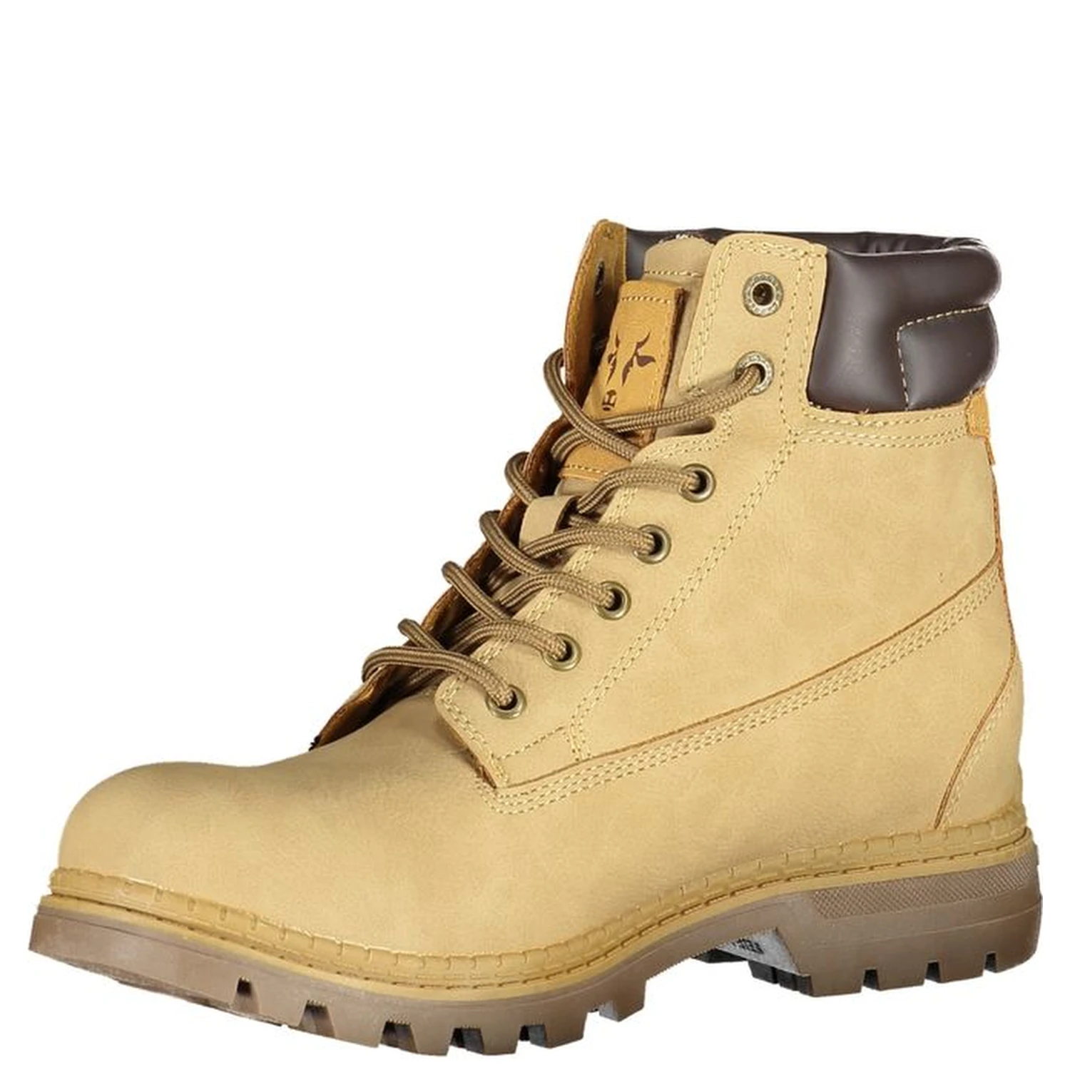 Beige Polyurethane Women Ankle Boot