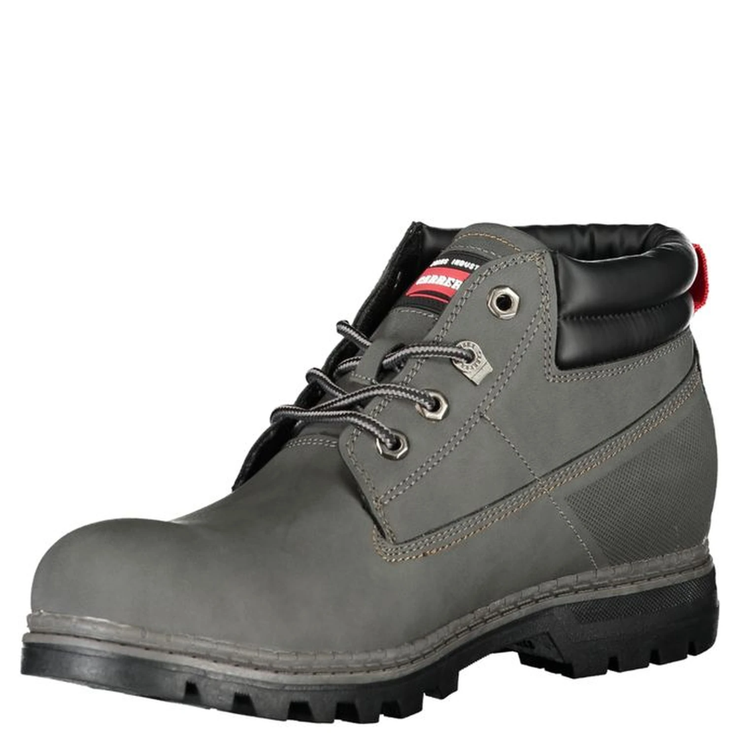 Gray Polyester Mens Boot