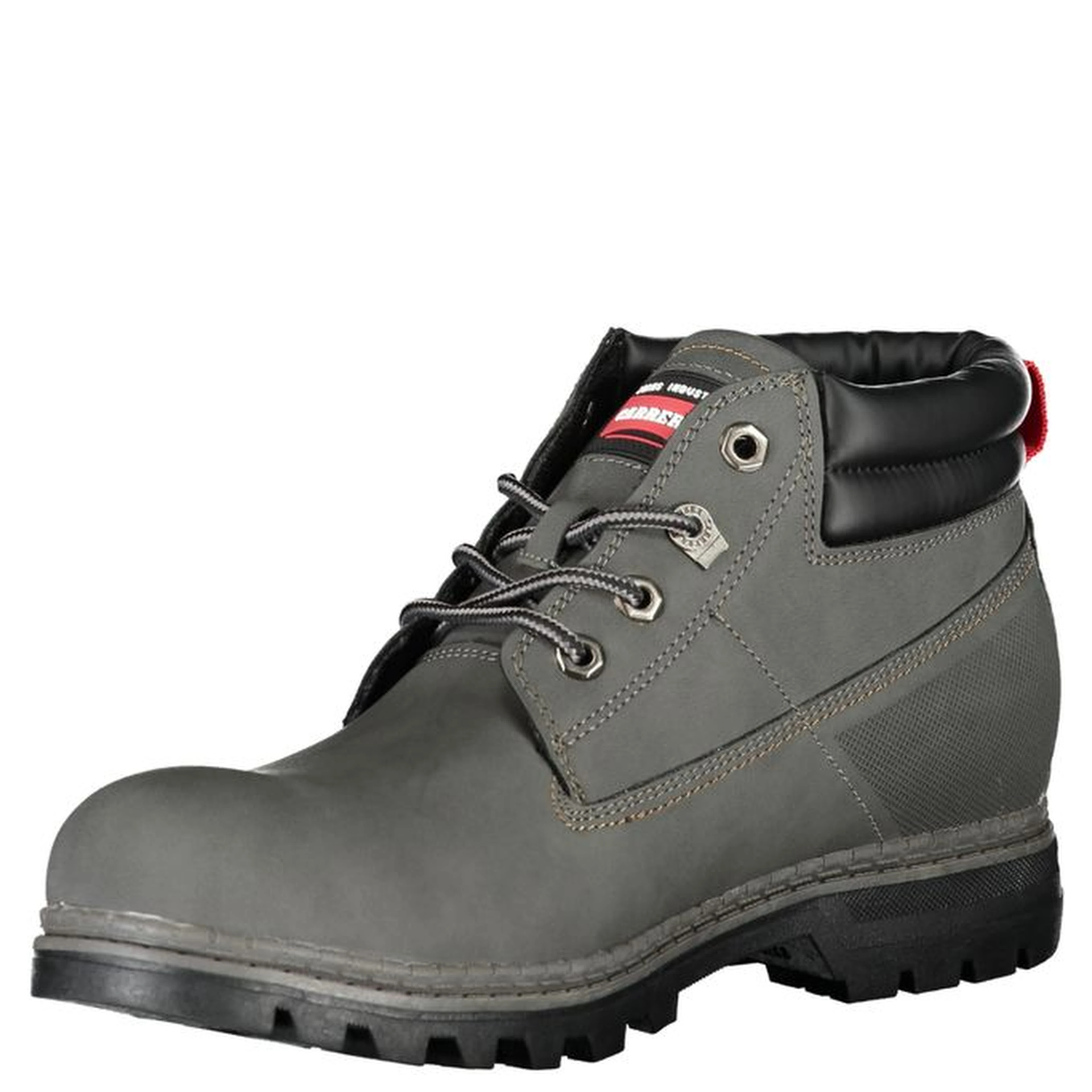 Gray Polyester Mens Boot