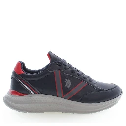 Blue Polyester Sneaker