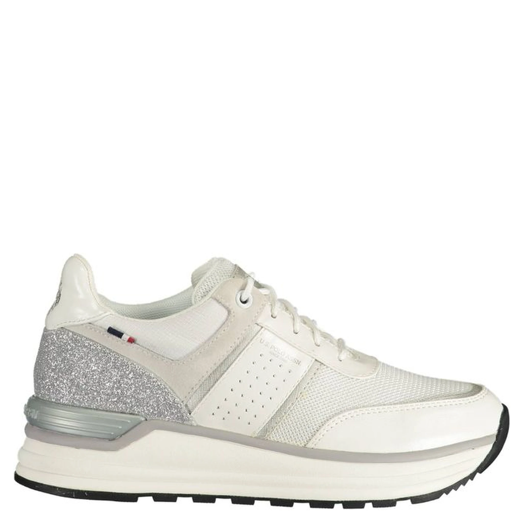 حذاء رياضي أبيض من البوليستر