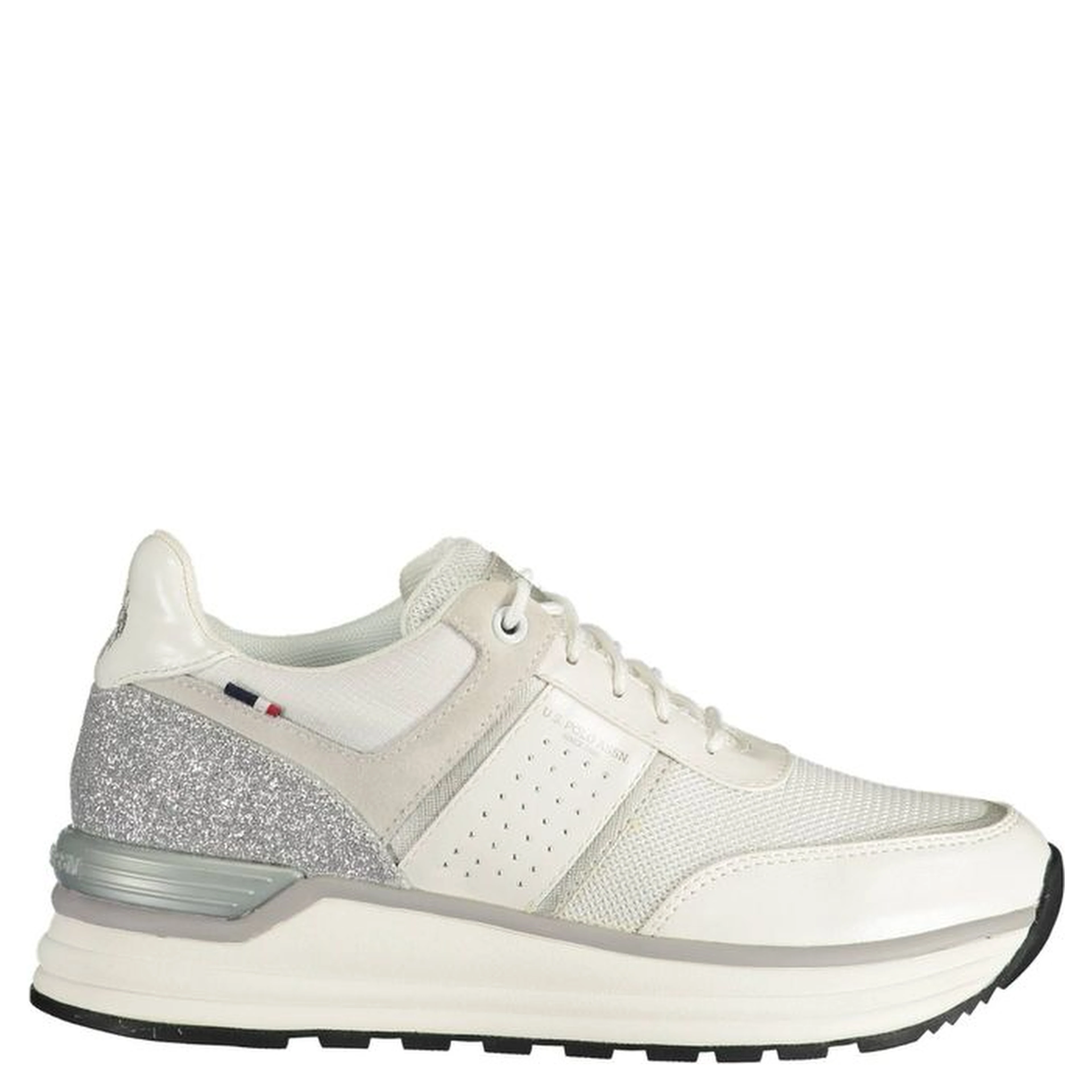 White Polyester Sneaker