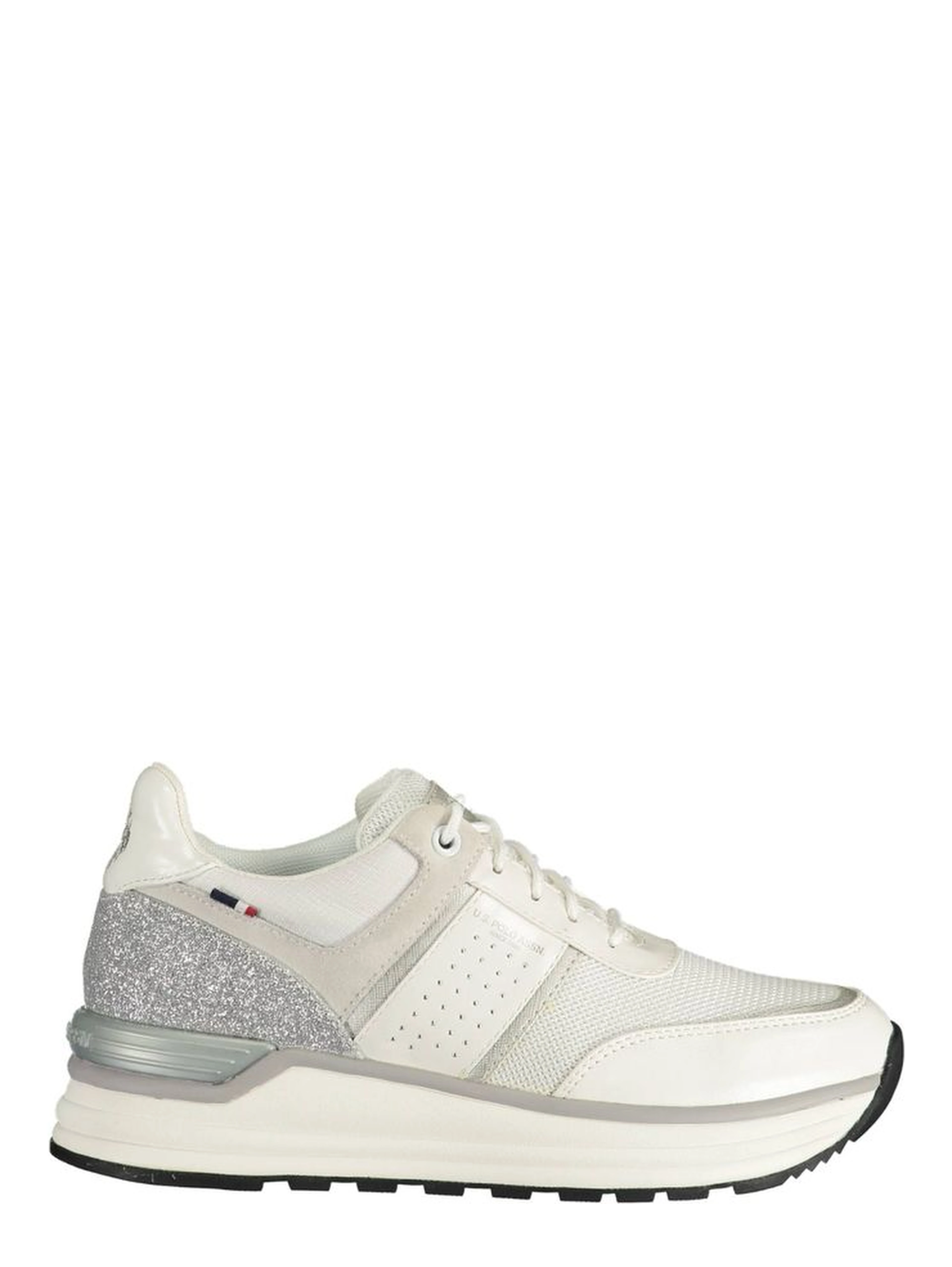 White Polyester Sneaker