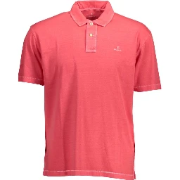 Pink Cotton Polo Shirt