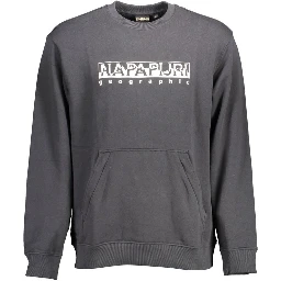 Black Cotton Men Sweater
