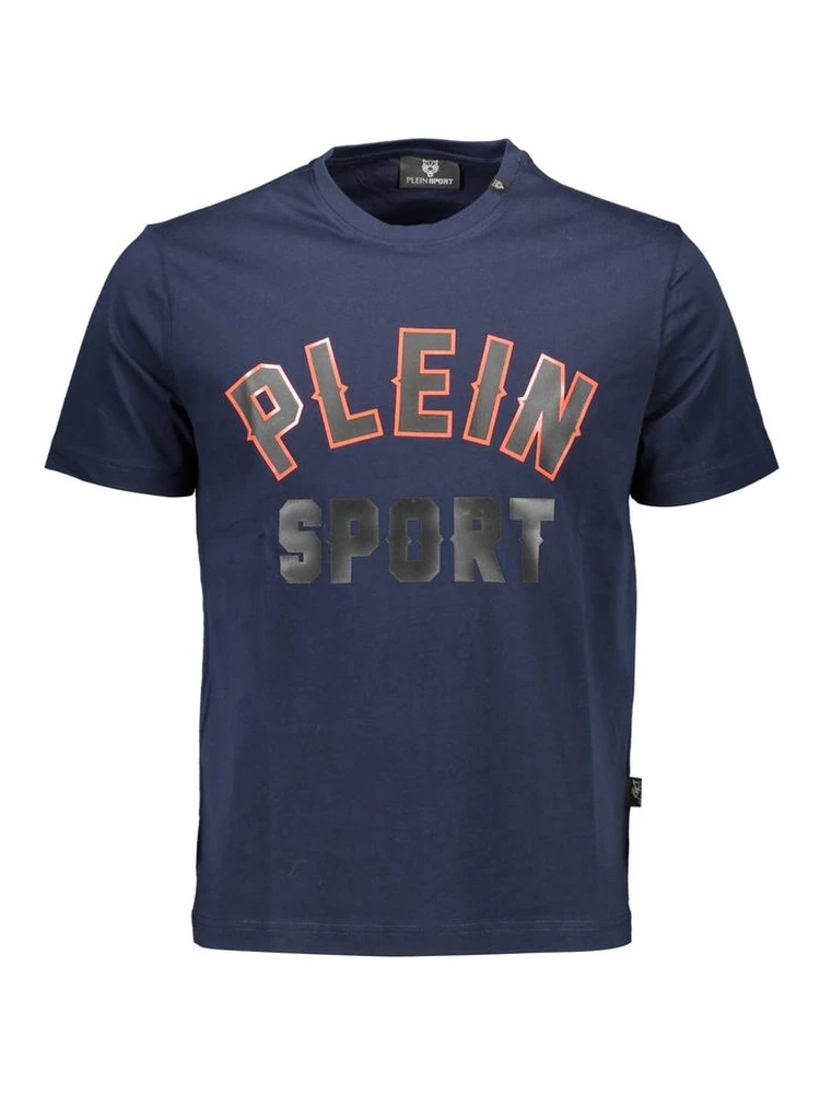 Blue Cotton Men's T-Shirt