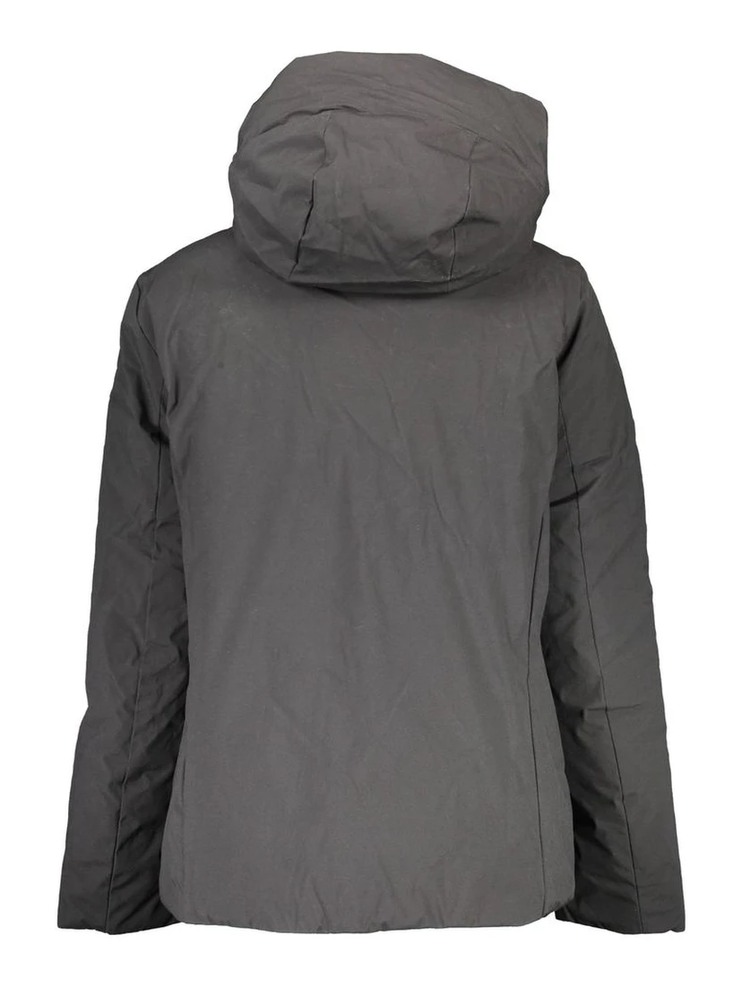 Black Polyester Jackets & Coat