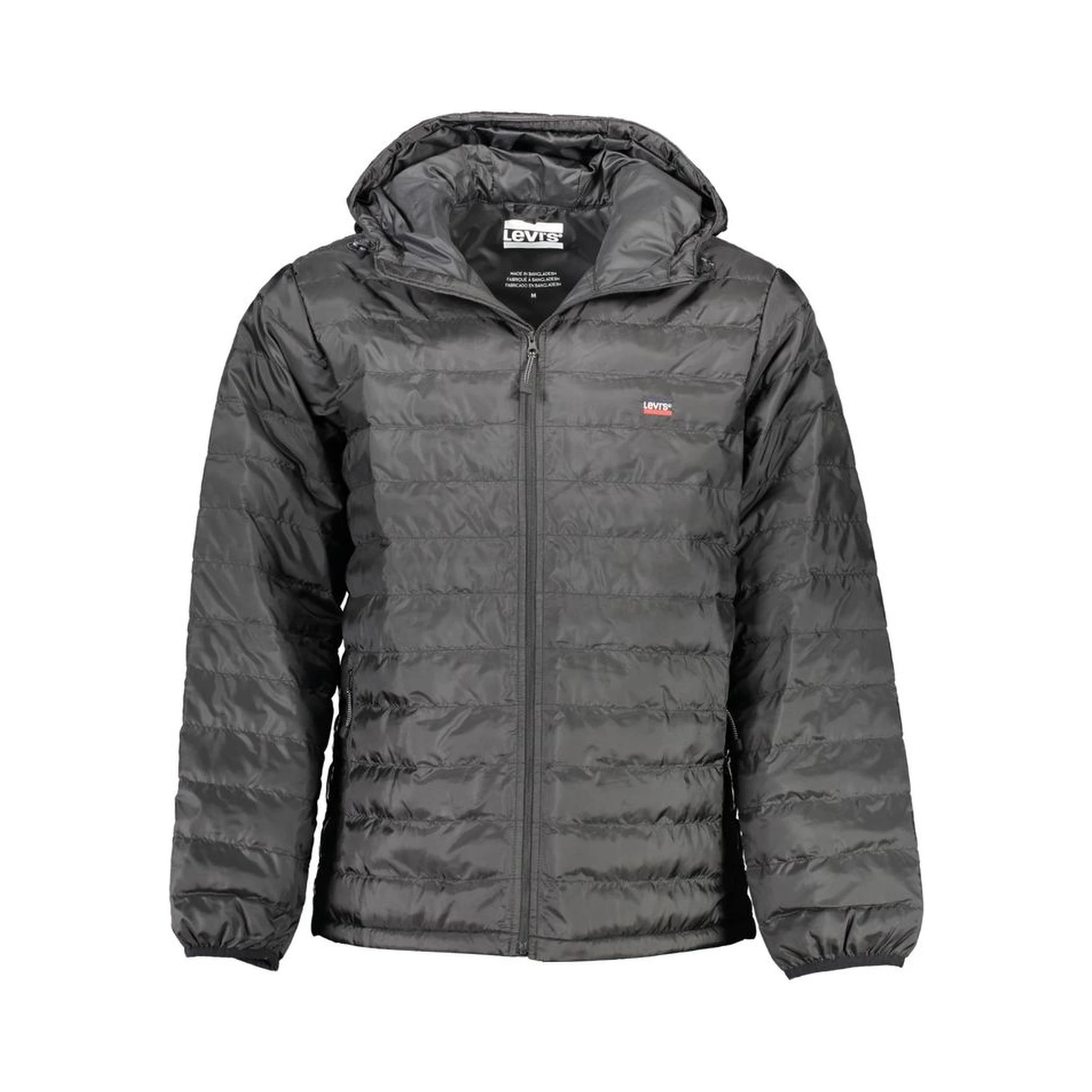 Black Polyester Men's Jacket